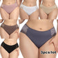 3PCS Sexy Lace Women's Briefs Large Size 2XL-5XL Seamless Mid-waist Panties Women