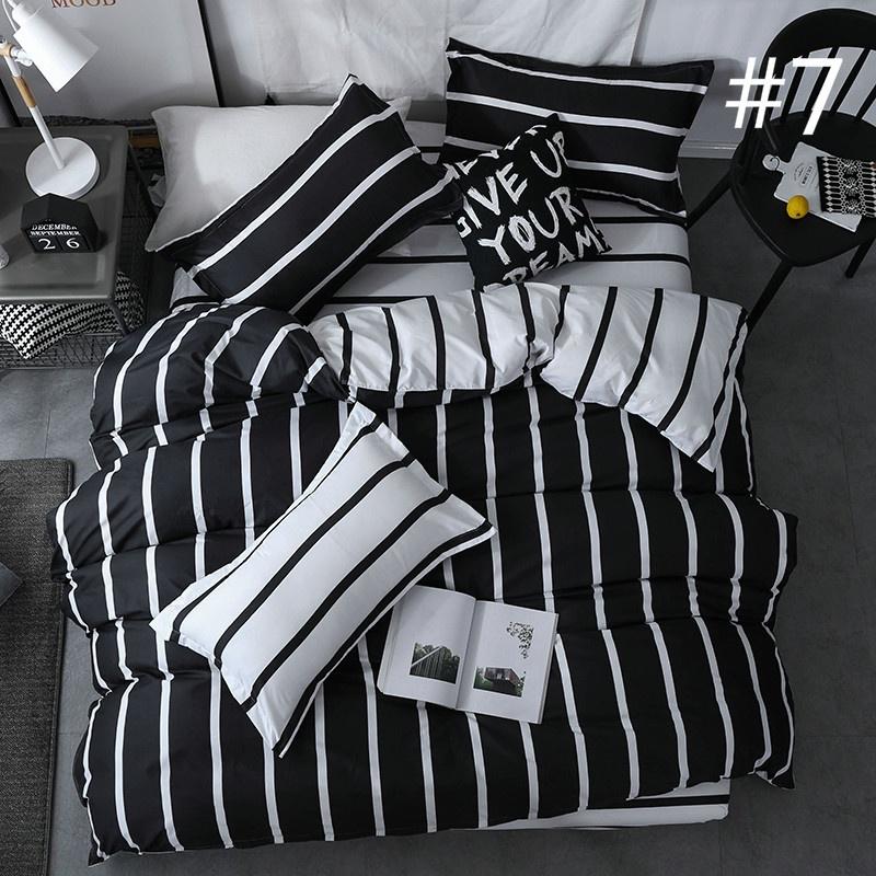 WTEMPO 12 Styles Bedding Set Duvet Cover Set Polyester Fiber Bed Sheet Sets Sets Black Cat Size Twin