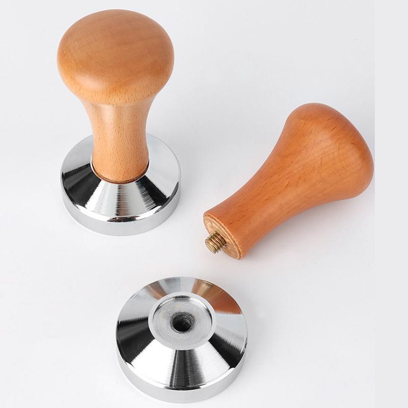 High Quality 51/58mm Coffee Tamper Wooden Handle Barista Espresso Maker Grinder Handmade Coffee Tamper Coffeeware Kitchen Gadget