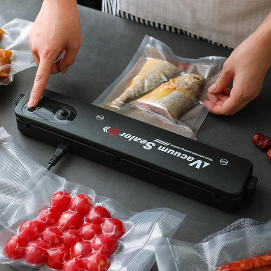 Household Black Food Vacuum Sealer 220V/110V Vacuum Sealer Packaging Machine