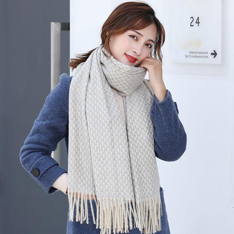 Scarves Plaid Scarf Women Thicken Soft Fashion Shawl Scarves Warm Charm Women Bone Women Beauty