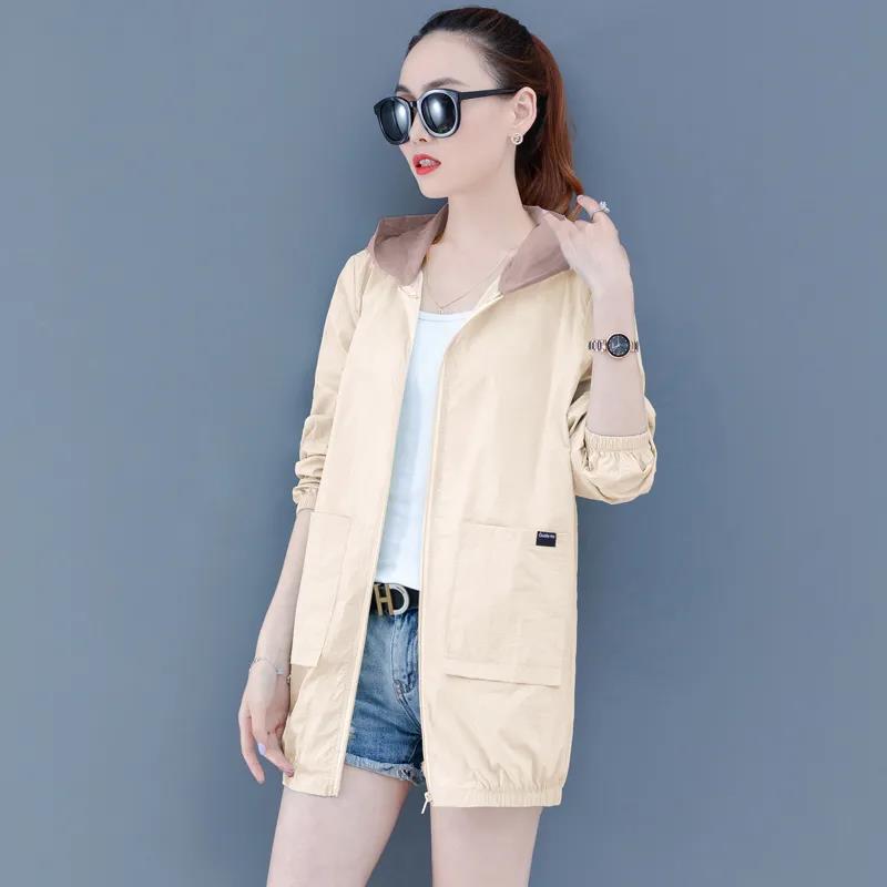 Sun-Proof Clothing Women's UV New 2021 Anti-Ultraviolet All-Match Sun Protection Clothing Female Coat Jacket Hooded Top