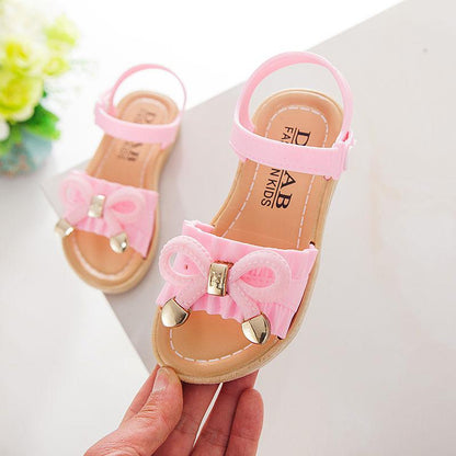 Pair of Shoes Fashion Children Shoes Girls Sandals Summer Bow Princess Shoes Baby Sandals