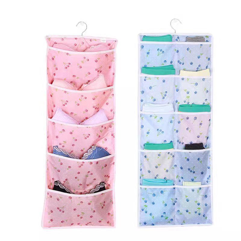 Underwear Storage Hanging Bag Clothing Panties Socks Storage Bag Dormitory Door Hanging Bag Wardrobe Closet Storage Hanging Bag