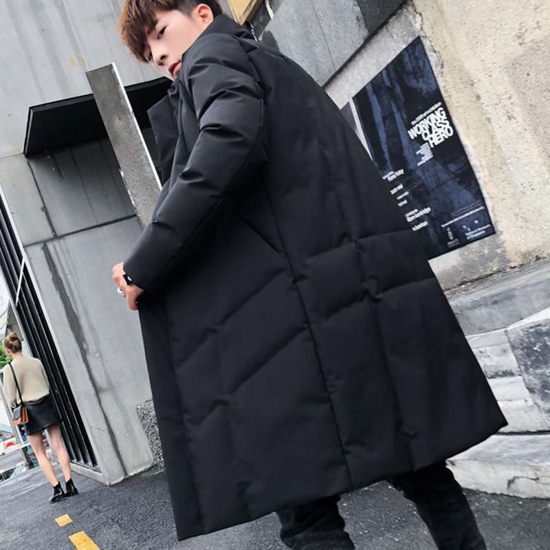 Winter Mid-length Padded Jacket Men's Winter Thick Padded Jacket Young Middle School Student Jacket Korean Cotton Jacket