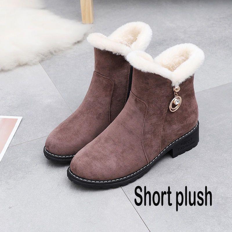 Women Boots Winter Warm Snow Boots Women Suede Ankle Boots Female Winter Cotton Shoes Botas Mujer