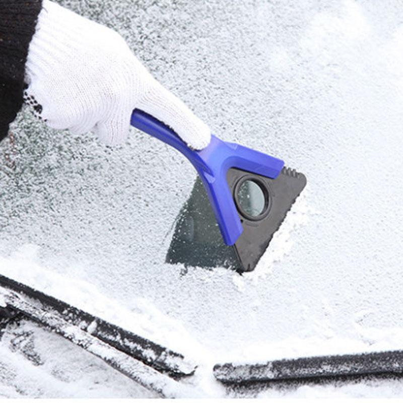 Multifunctional Snow Shovel Car Snow Scraper Sweeping Snow Brush Glass Defrosting Artifact Deicing Shovel Winter Tool