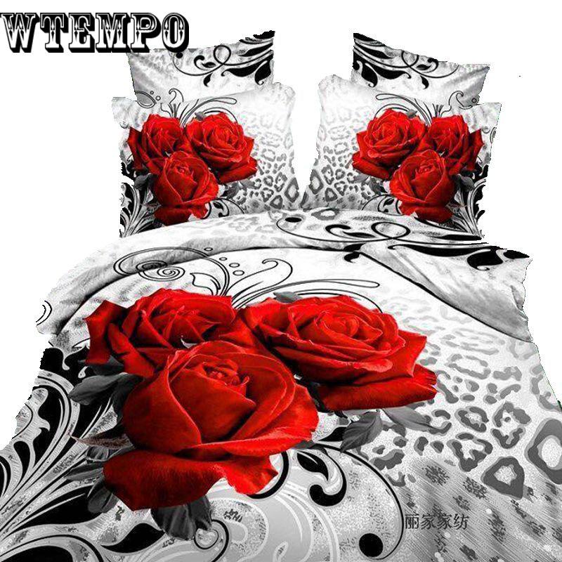 3D Pattern Printing Bed Sheet Pillow Cover Bedding Set King size 3d Digital Printing