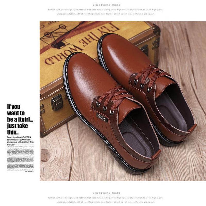 Business Dress Men Formal Shoes Wedding Fashion PU Leather Shoes Flats Oxford Shoes