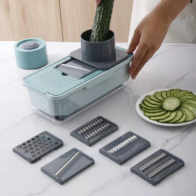 Kitchen Multifunctional Vegetable Cutter Artifact Shredded Potato Shredder Slicing Grinder