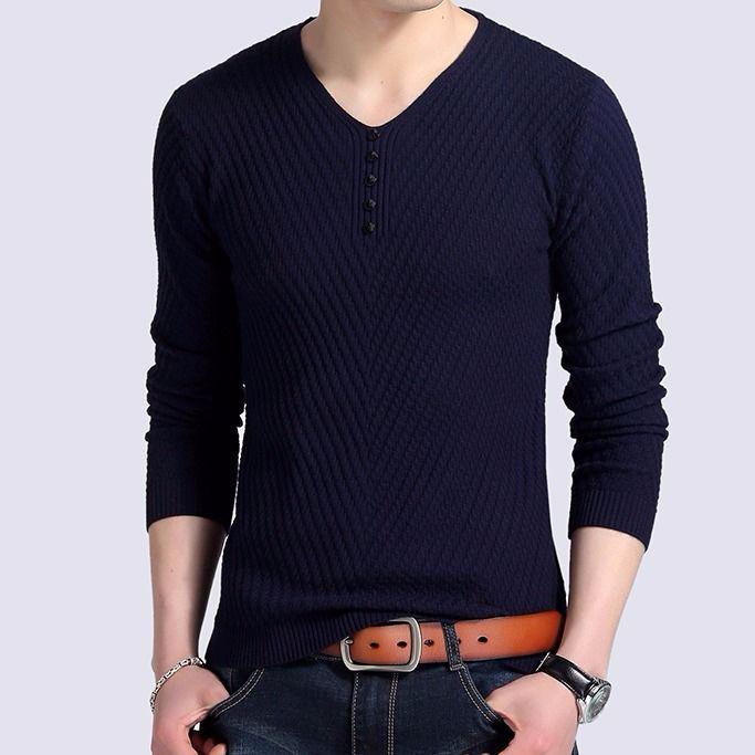 2019 Autumn Winter Men's Sweater Jacket Mens T-shirt Sweater Gradient Fashion Brand Male Pullovers