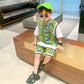 Children's Clothing Boys' Summer Suits Summer Children's Handsome Short-sleeved Sports Clothes Big Boys and Boys