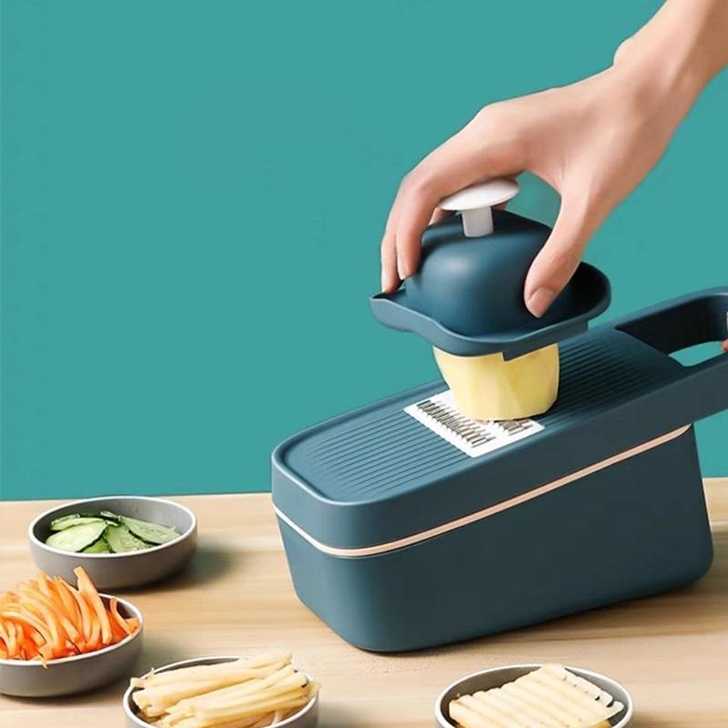 Vegetable Cutting Artifact Multi-function Vegetable Cutting Grater Potato Shredder Shredder Wiping Artifact Drain Basket