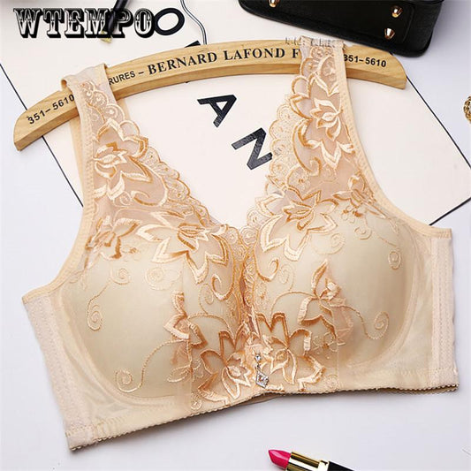 Women Sexy Lace Bra Big Size Super Push Up Bra Anti Emptied Brassiere Underwear Intimates Lingerie