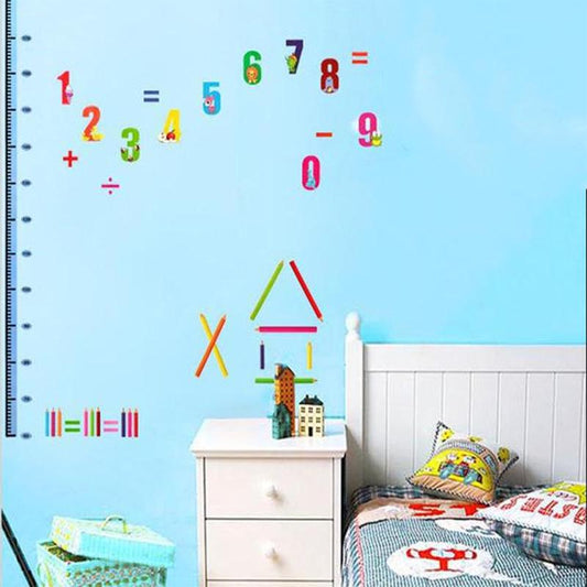 Digital Height Stickers Children 'S Bedroom Wall Stickers Kindergarten Decoration Cartoon