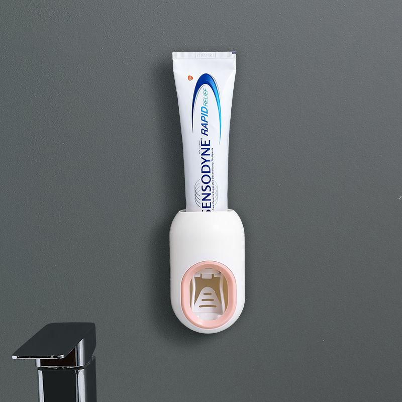 Toothpaste Artifact Automatic Toothbrush Holder Set Free Punch Toothbrush Rack Toothpaste Holder Lazy Toothpaste Squeezer