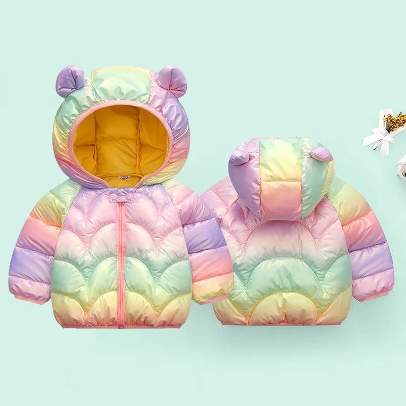 Children's Lightweight Down Padded Jacket Autumn and Winter Boys and Girls Padded Jacket Children's Padded Jacket Hooded Down Jacket