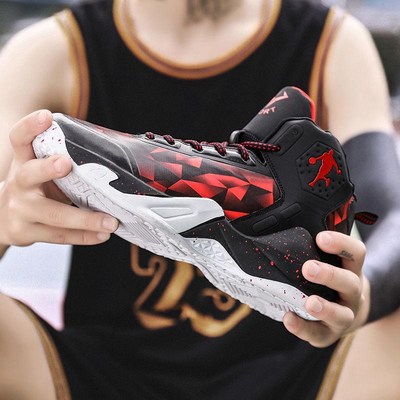 Basketball boots men's high-top non-slip wear-resistant Mesh breathable combat shoes cement sneakers