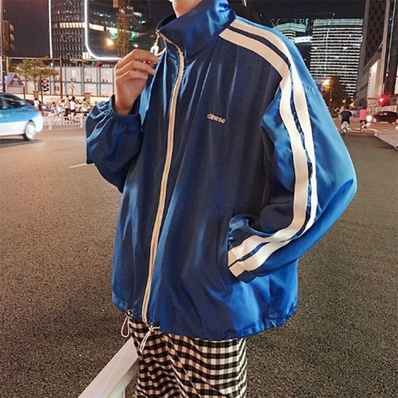 Jacket Male Student Jacket Baseball Uniform Sports Loose Bf Sports Wind Ins Tide Wild Summer Thin Section Sun Protection Clothing