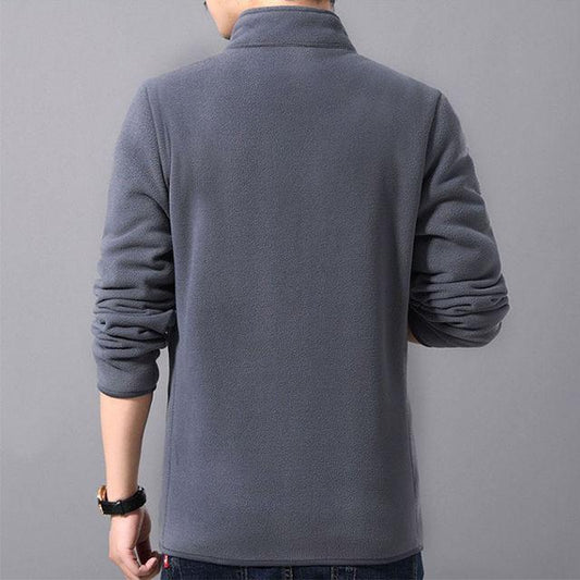 Autumn and Winter Men's Jacket Thin Outdoor Cardigan Casual Loose Large Size Middle-aged and Elderly Jacket Men's Clothing