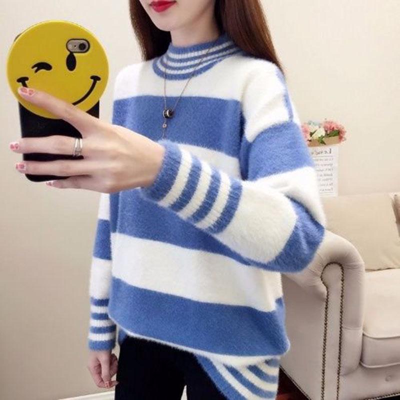 Winter Warm Women Sweater Thick Knitted Jumper Top Female Sweater