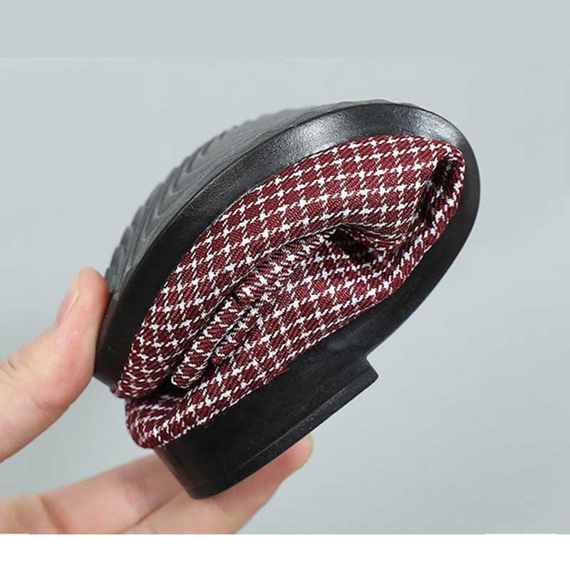 Cloth Shoes Women's Black Work Shoes Plaid Shoes Bow Beanie Shoes Soft Bottom Non-slip