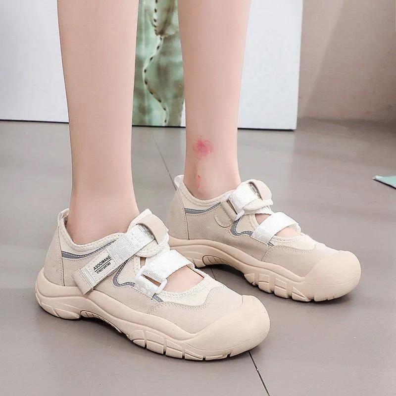 Big Toe Canvas Shoes Female Students Korean Version of The Old Daddy Shoes Female Harajuku All-match Casual Shoes