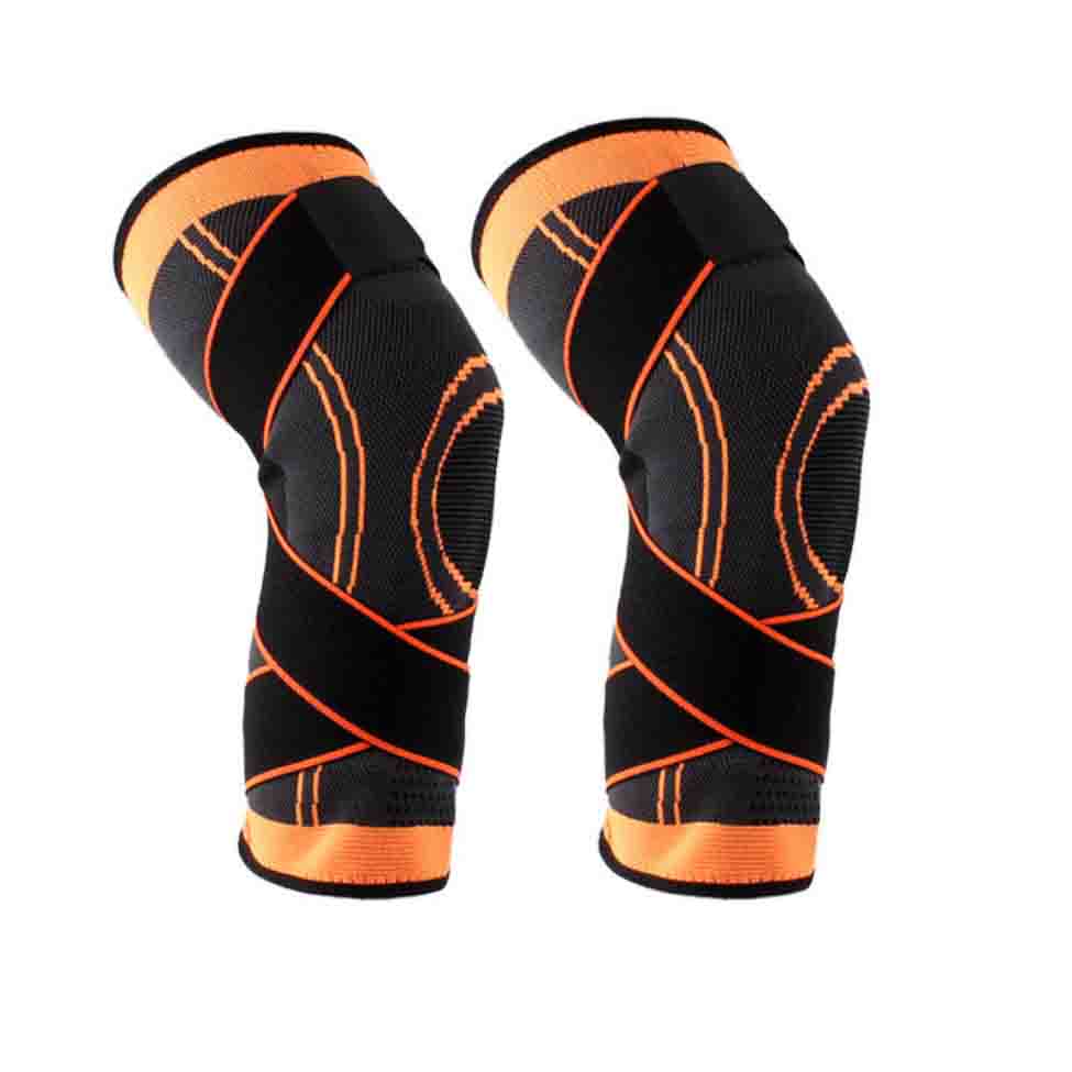 1Pair Non-Slip Knee Brace Compression Knee Sports Knee Pad Running Basketball Fitness Knee Support