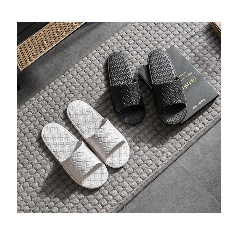 Home Couple Sandals and Slippers Female Summer Cute Solid Color Student Dormitory Slippers Indoor Bathroom Bath Soft Bottom Sandals Male