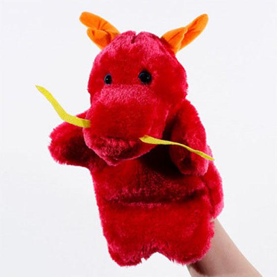 Lovely Delicate Baby Child Little Animal Glove Puppet Finger Sack Plush Toy Parent Child Interactive Glove Doll