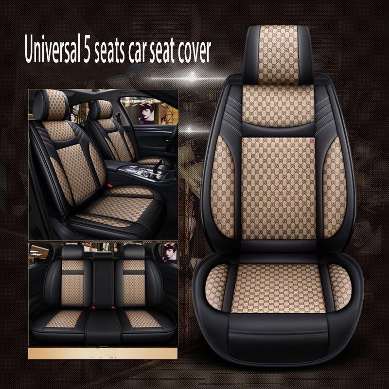 5 seats Universal Car seat cover Waterproof Car Seat Cover Universal 5 set Auto Seat Cushion Leather