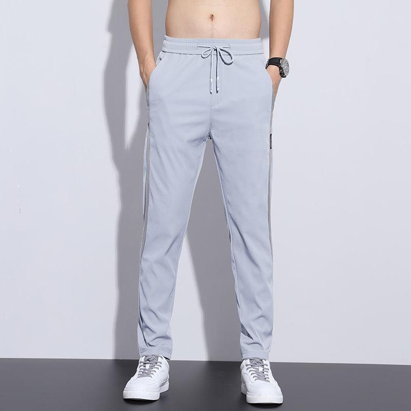 Boys Loose Breathable Stretch Straight Casual Pants Summer Thin Quick-drying Sports Pants