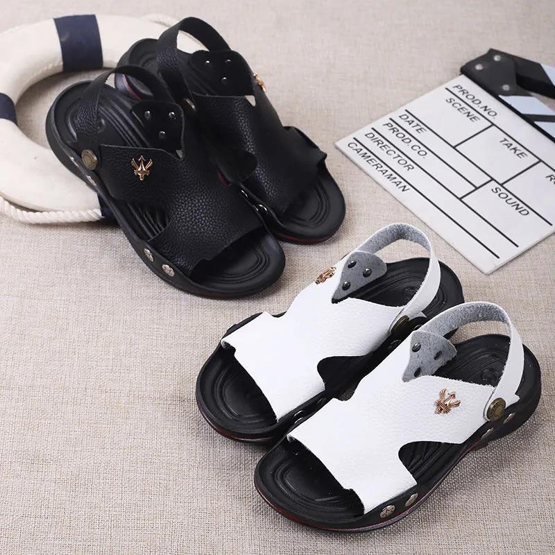 Boy's Summer Shoes Big Boys Soft Sole Outdoor Beach Sandals Anti-slip Casual Light Flat Sandals