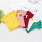 Girls Tops Short-sleeved T-shirts Children's Cartoon Printed Clothes Children's Birthday Party Clothes