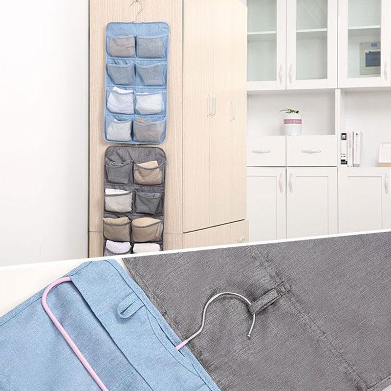 Single-sided Underwear Socks Storage Bag Wall-mounted Storage Bag Hanging Behind The Wardrobe Door Cabinet Door Hanging Bag Small Article Storage Bag