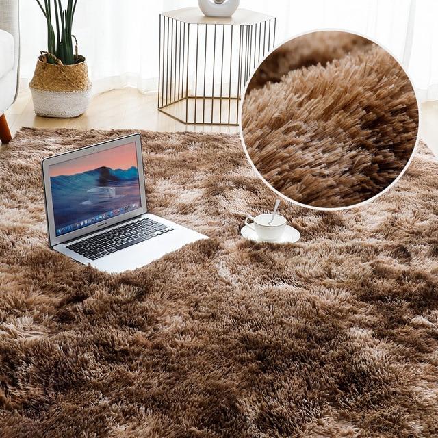 Thicken Carpet for Living Room, Home Decoration Carpet for Window Headboard, Plush Carpet, Children's Bedroom, Fluffy Carpet, Soft Velvet Cushion