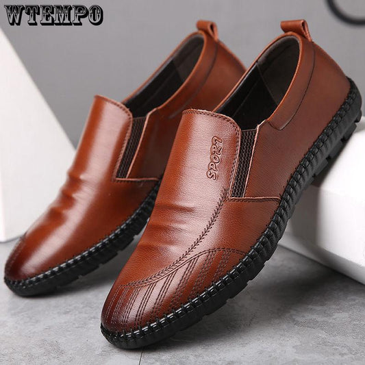 Mens Shoes Casual Brand Summer Men Loafers Genuine Leather Moccasins Comfy Slip On Shoes