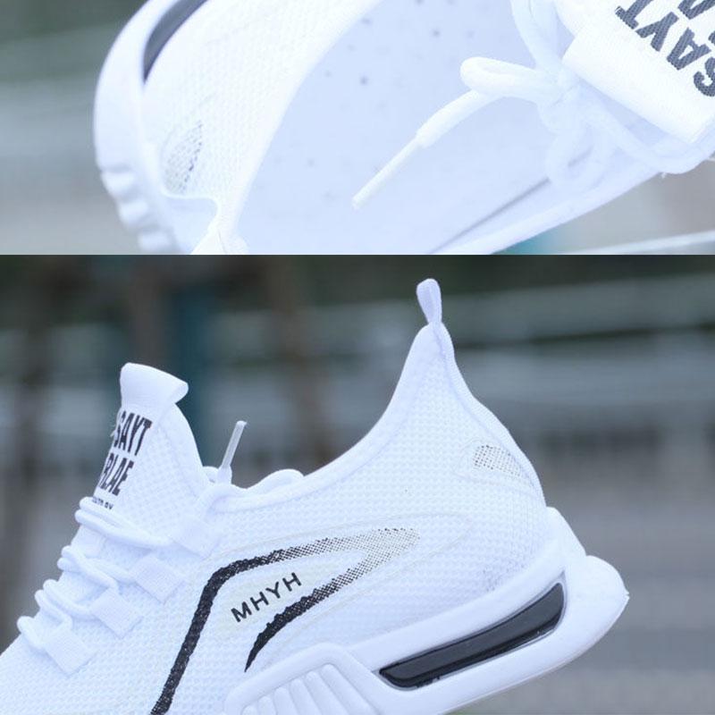 Men's Coconut Shoes Summer Casual Shoes Breathable Mesh Shoes Running Sports Shoes A Pedal Small White Shoes Flying Woven Shoes