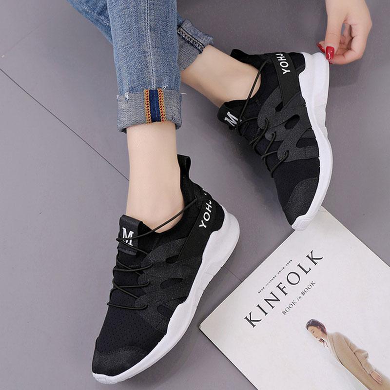 Sports Shoes Female White Shoes Summer Flat Student Shoes Running Shoes Casual Travel Shoes