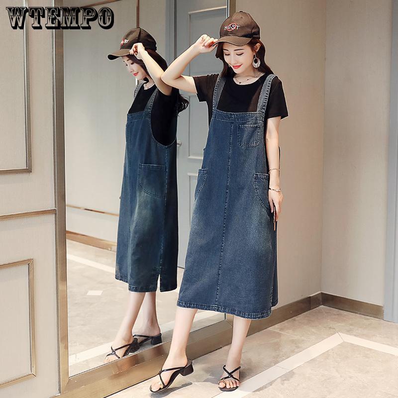 Dress Summer Casual Feminino Vestidos Women Denim Blue Plus Size