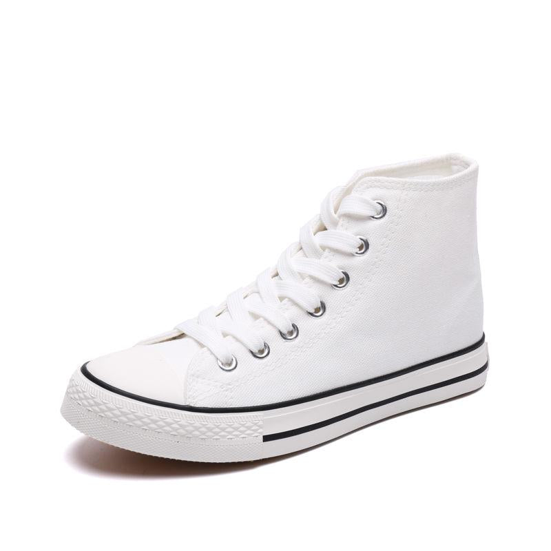 High-top canvas shoes men and women students wild flat retro Hong Kong style couple ins sneakers