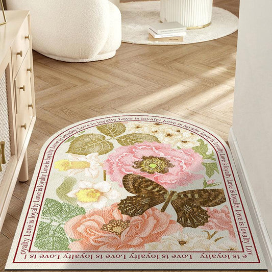 Free To Wash The United States To The Door Leather Placepad Into The Door Pad Anti-slip Carpet Foot Pad Retro Mat Home 60*90cm