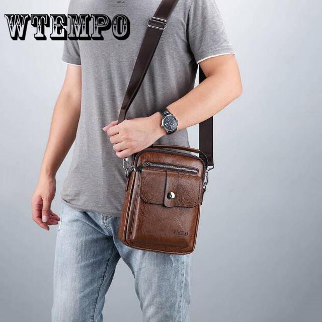 Handbags Brand Messenger Bag for Men Shoulder Bag Men Leather Crossbody Bags PU Handbag