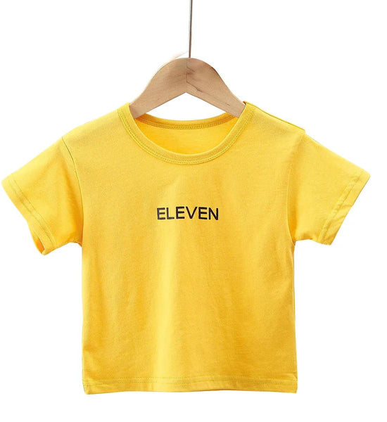 Children's Summer T-shirt Pure Cotton Thin Baby Cotton Short-sleeved Boys and Girls Candy Color Solid Color Children's Foreign Style Blouse