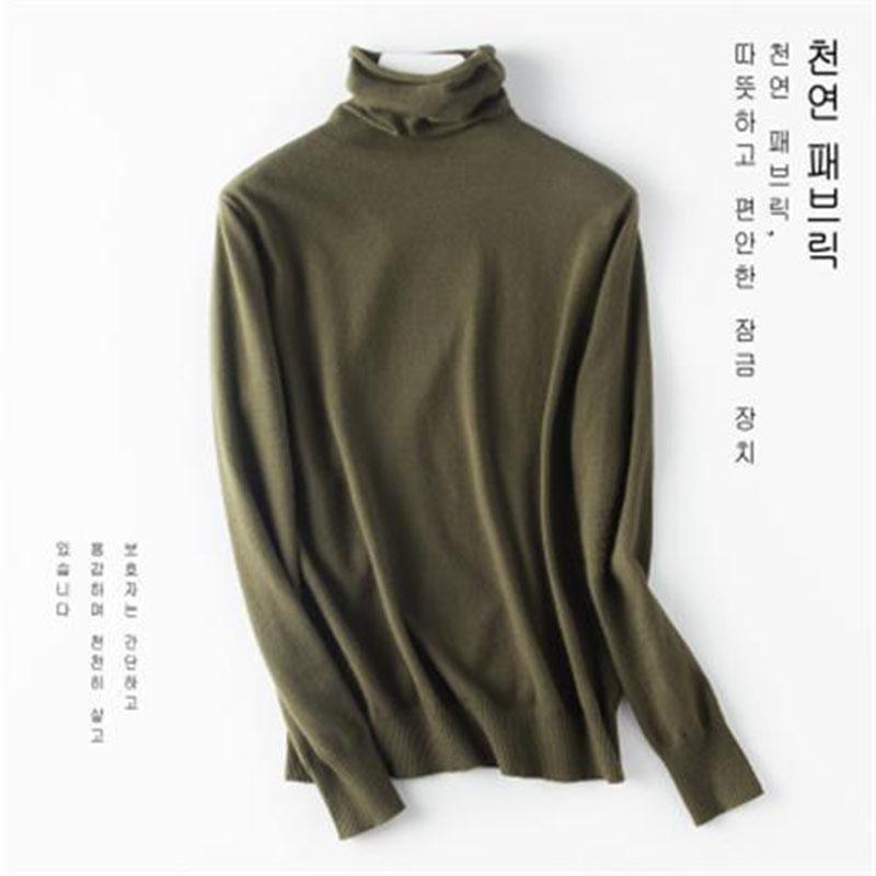 Women's Turtleneck Cashmere Sweater Warm knited Jumpers Ladies Pullover Women's slim sofa Sweaters  Turtleneck Autumn Winter