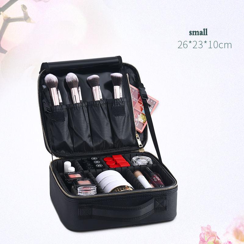 Cosmetic Bag Simple PU Leather Large-capacity Cosmetic Storage Bag and Makeup Artist Tattoo Tool Kit