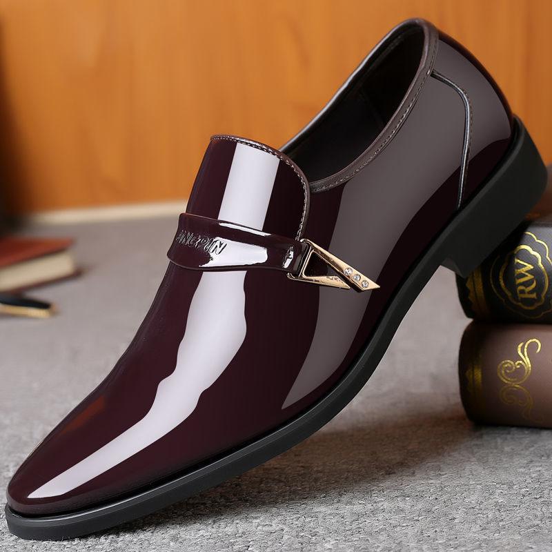 Spring and Summer Pointed Toe Shoes Male Youth Korean Version of The British Fashion Men's Business Shoes Casual Shoes