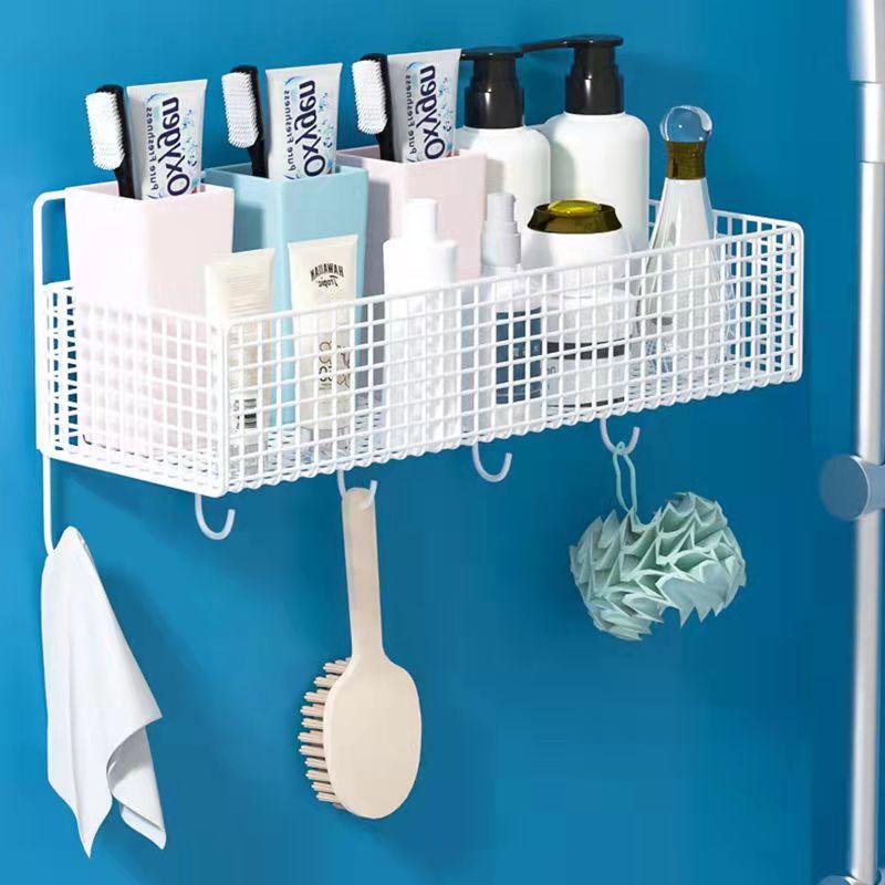 Bathroom Racks Bathroom Wall-mounted Hand-washing Sink Wall Storage Shelf Toilet Kitchen Wall-mounted Storage Rack Towel Rack Storage Holders