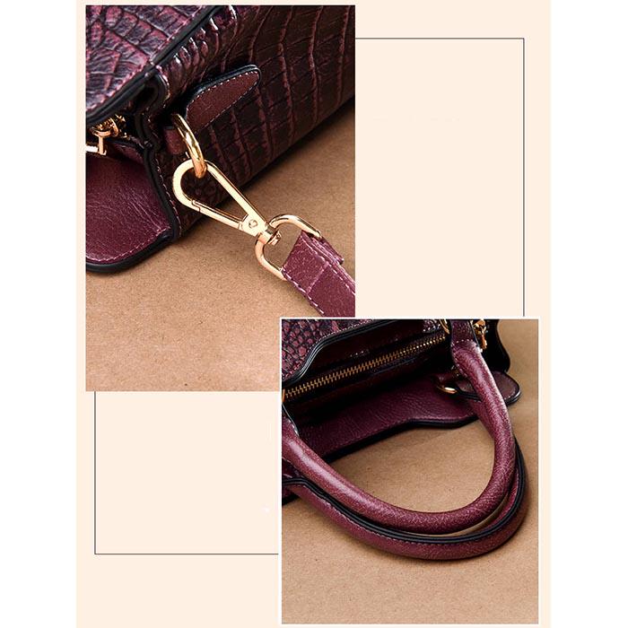 Leather Handbags Handbags Female Crocodile Pattern Fashion Tide Ladies Shoulder Messenger Bag Female