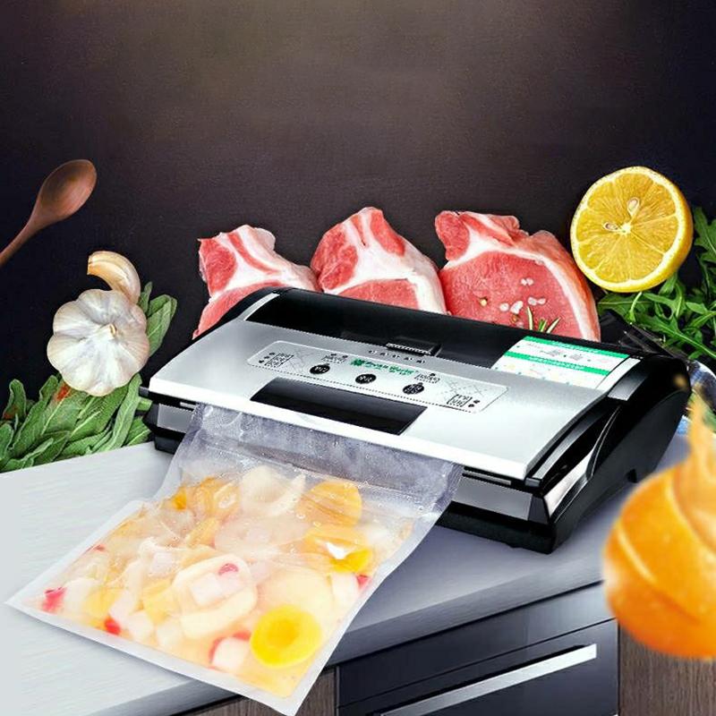 Best Food Vacuum Sealer 220V/110V Automatic Commercial Household Food Vacuum Sealer Packaging Machine Include 10Pcs Bags